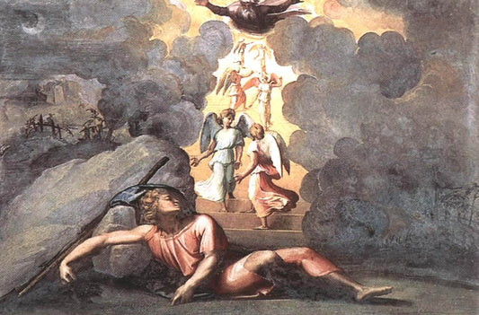 Jacob's Dream (Loggia on the second floor, Palazzi Pontifici, Vatican), vintage artwork by Raphael, A3 (16x12") Poster Print