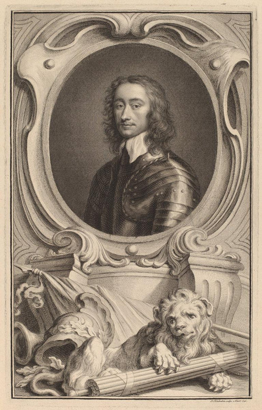 Jacobus Houbraken after Robert Walker:General Charles Fleetw,16x12"(A3) Poster