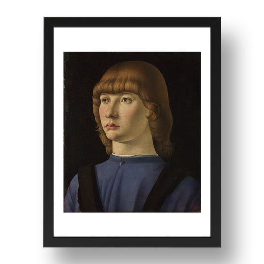 Jacometto: Portrait of a Boy, Poster in 17x13"(A3) Frame