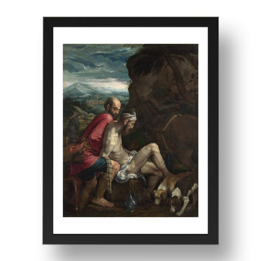 Jacopo Bassano: The Good Samaritan, Poster in 17x13"(A3) Frame