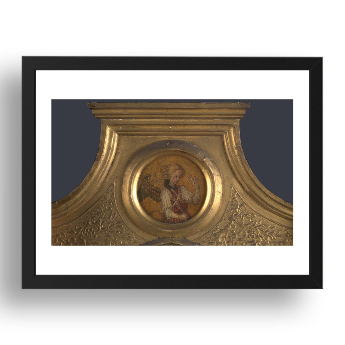 Jacopo di Antonio (Master of Pratovecchio): Gabriel: Frame Roundel (left), Poster in 17x13"(A3) Frame