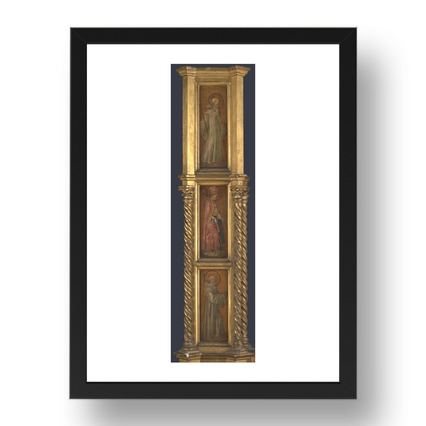 Jacopo di Antonio (Master of Pratovecchio): Left Pilaster of an Altarpiece, Poster in 17x13"(A3) Frame