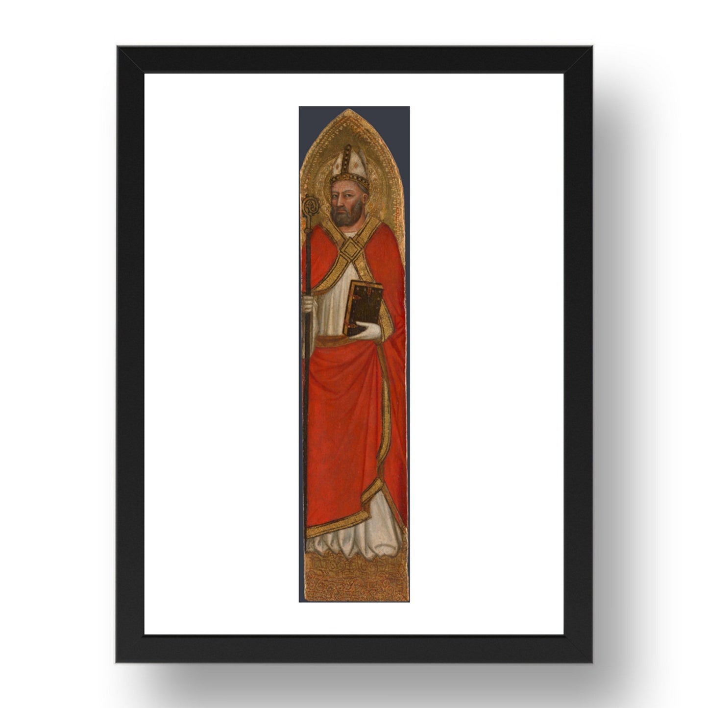 Jacopo di Cione and workshop: Saint Peter Damian, Poster in 17x13"(A3) Frame