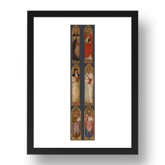 Jacopo di Cione and workshop: The Littleton Pilaster Saints, Poster in 17x13"(A3) Frame