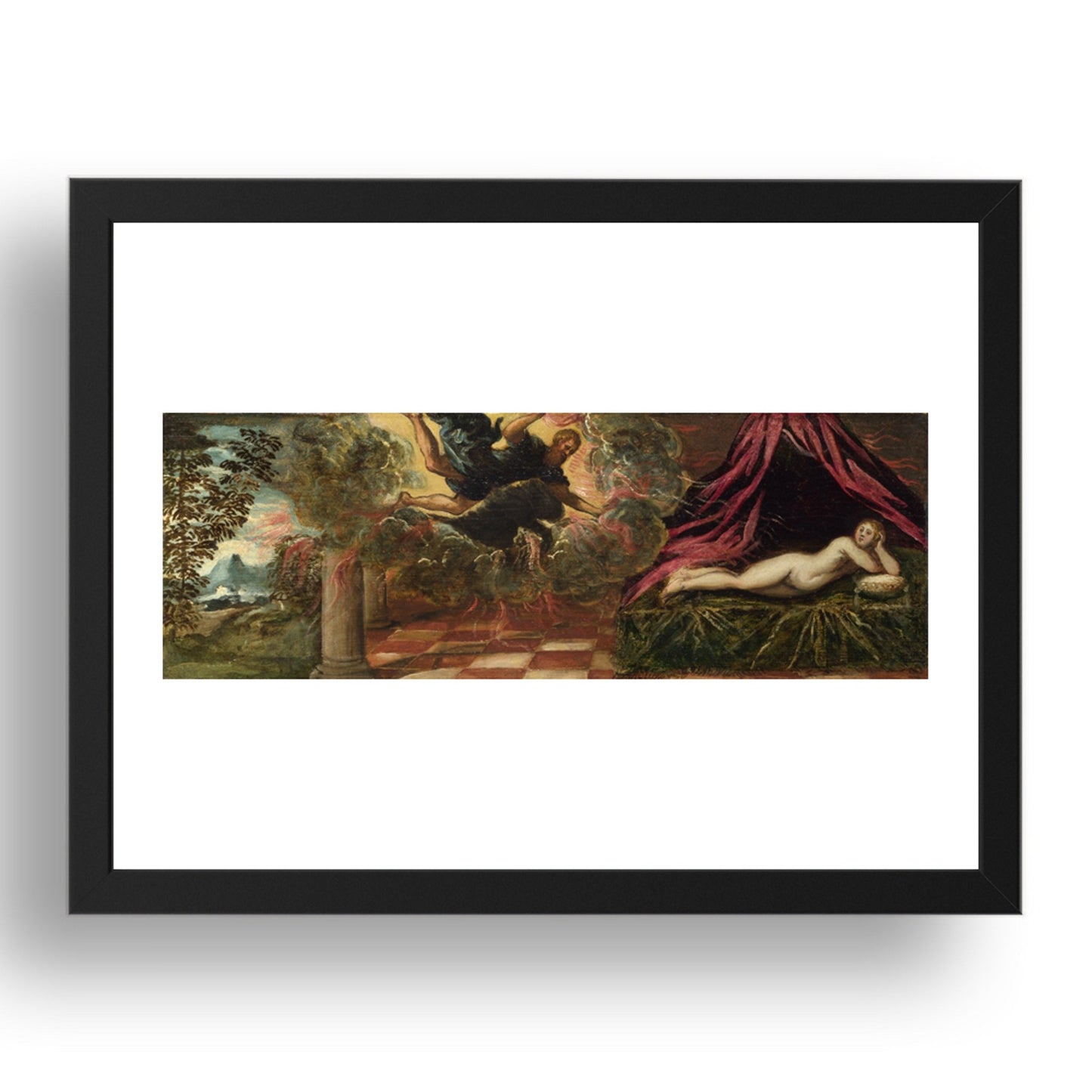 Jacopo Tintoretto: Jupiter and Semele, Poster in 17x13"(A3) Frame