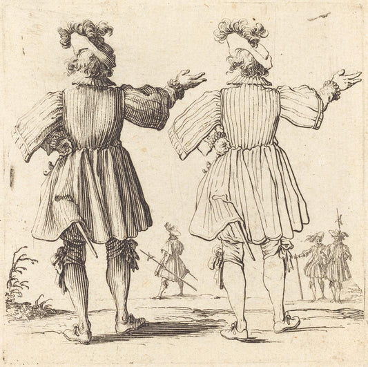 Jacques Callot:Officer with Plume, Seen from Behind,16x12"(A3) Poster