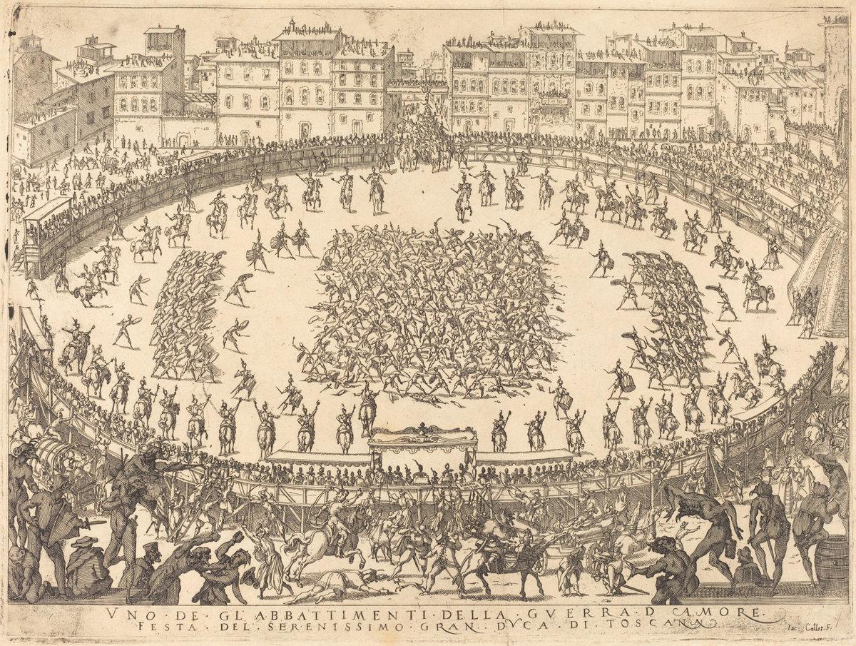 Jacques Callot:One of the Infantry Combats,16x12"(A3) Poster