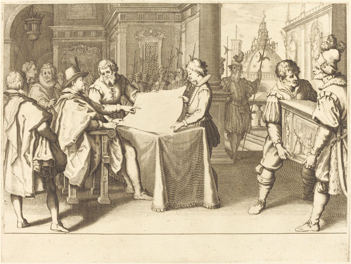 Jacques Callot:Restoration of the Duomo, Florence,16x12"(A3) Poster