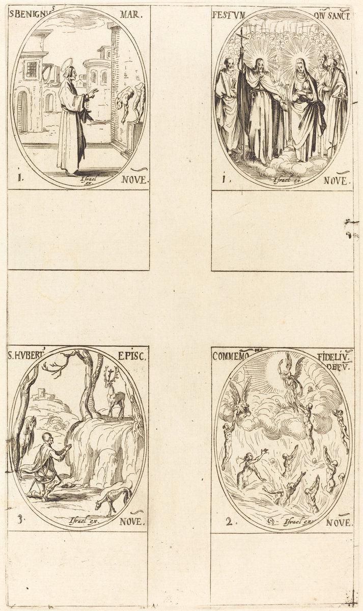 Jacques Callot:St. Benignus; Festival of All Saints; Commemo,16x12"(A3) Poster