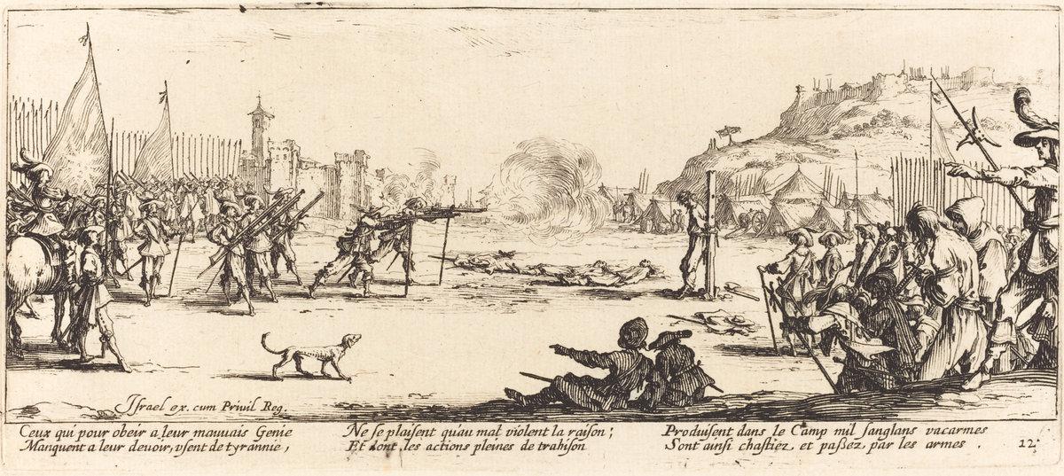 Jacques Callot:The Firing Squad,16x12"(A3) Poster