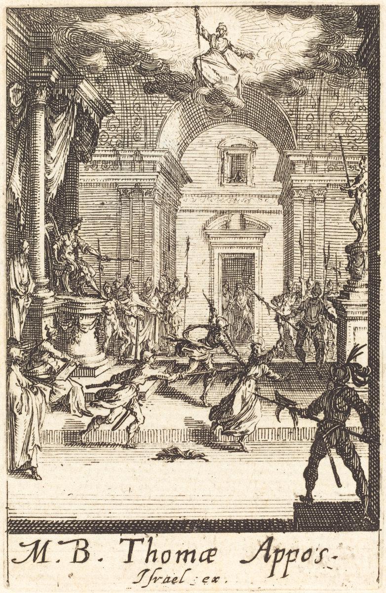 Jacques Callot:The Martyrdom of Saint Thomas,16x12"(A3) Poster