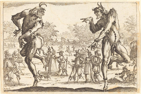 Jacques Callot:Two Zanni,16x12"(A3) Poster