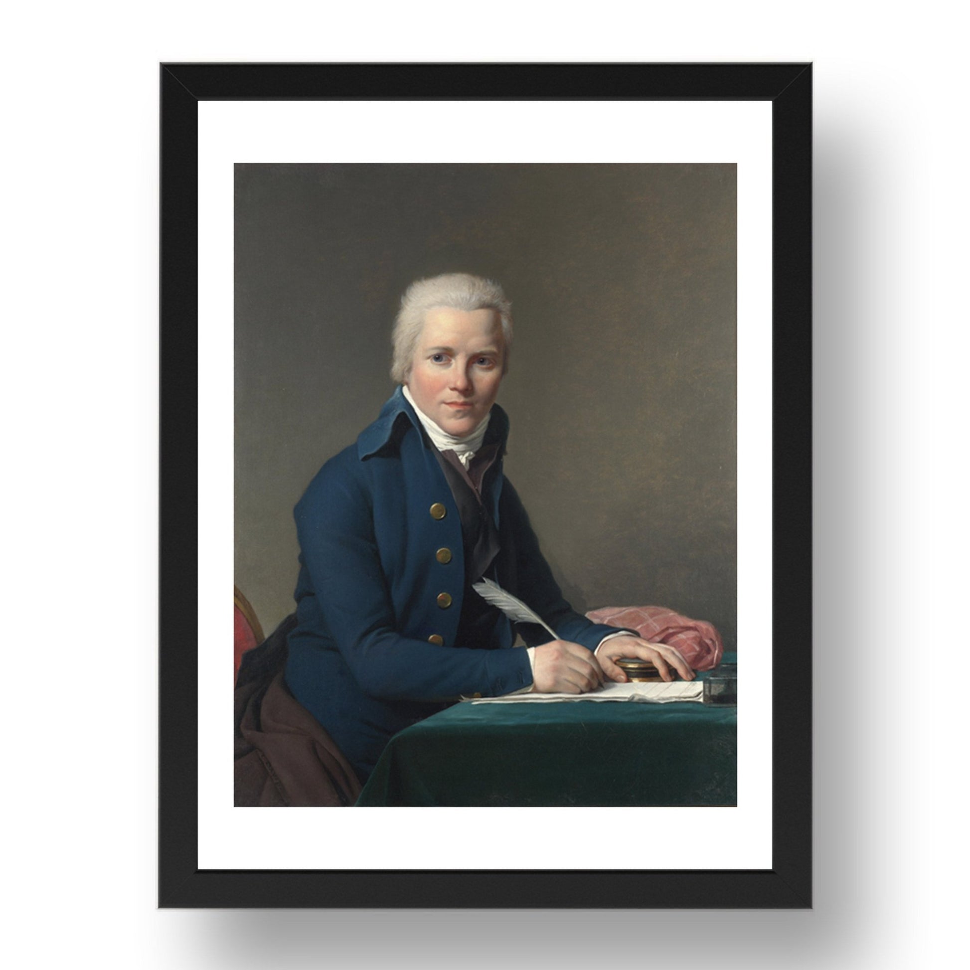 Jacques Louis David: Portrait of Jacobus Blauw, Poster in 17x13"(A3) Frame