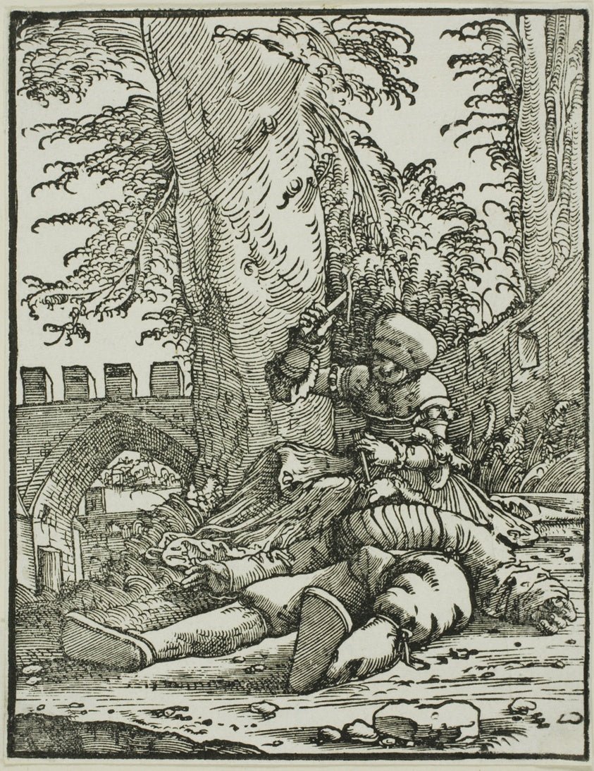 Jael and Sisera by  Albrecht Altdorfer, 23x16"( A2 size) Poster Print