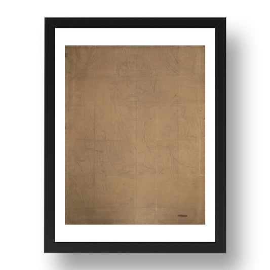 Jakob Schlesinger (after Raphael): The Sistine Madonna, Poster in 17x13"(A3) Frame