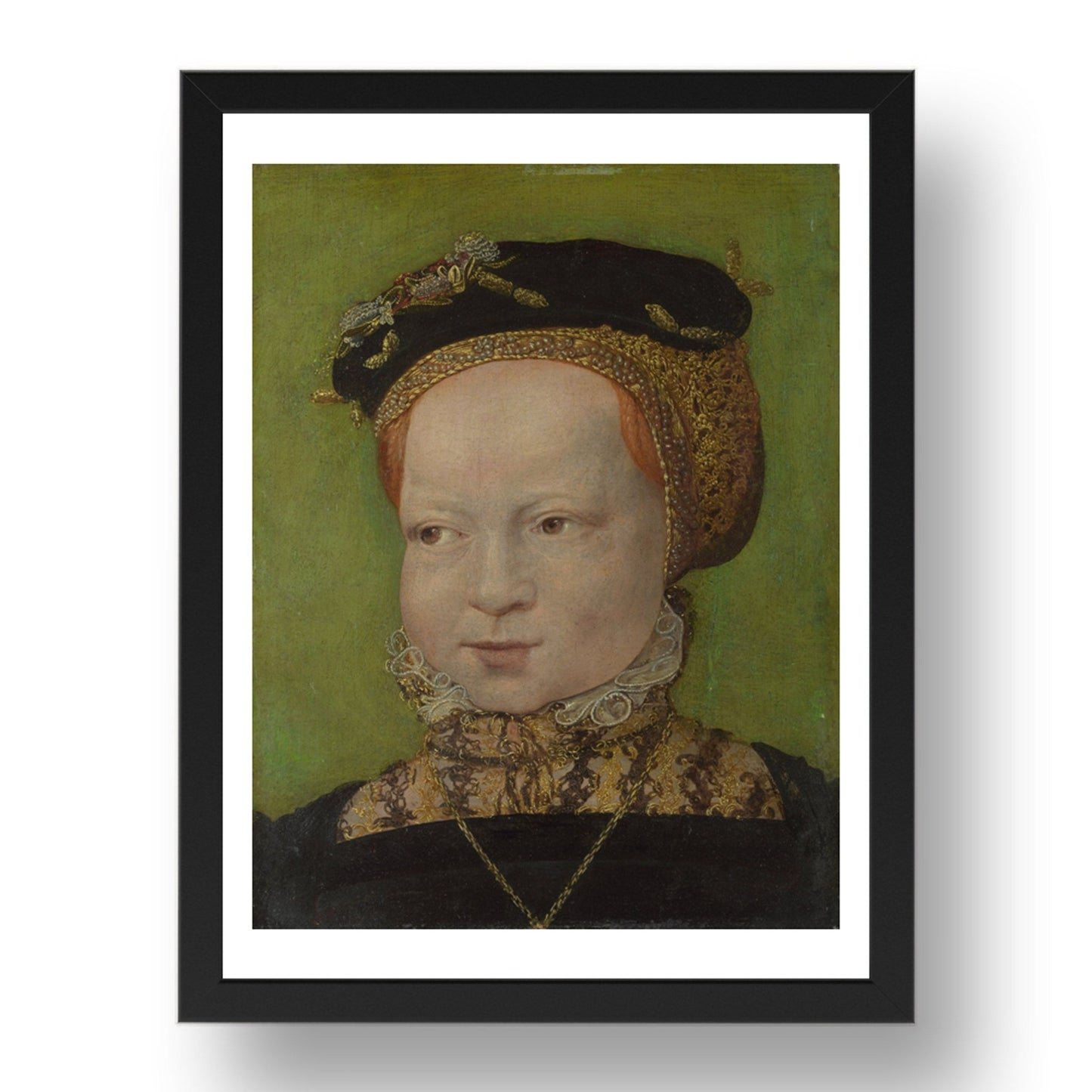 Jakob Seisenegger: Portrait of a Girl, Poster in 17x13"(A3) Frame