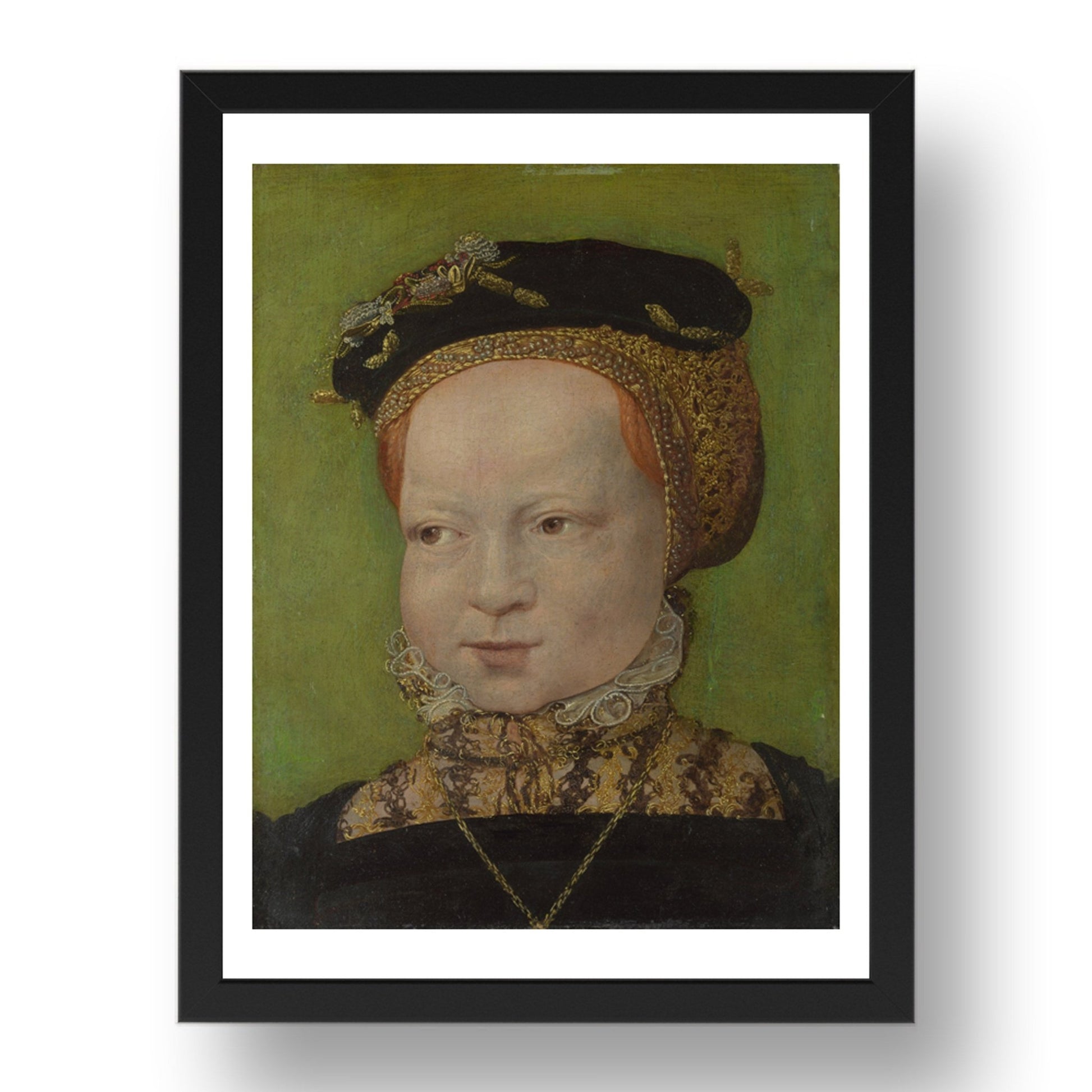 Jakob Seisenegger: Portrait of a Girl, Poster in 17x13"(A3) Frame