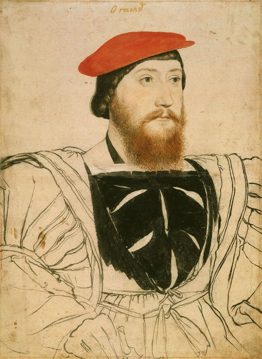 James Butler, later 9th Earl of Ormond and 2nd Earl of Ossory, vintage artwork by Hans Holbein the Younger, A3 (16x12") Poster Print