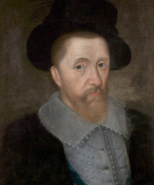 James I, vintage artwork by Cornelis Janssen van Ceulen the Elder, 12x8" (A4) Poster