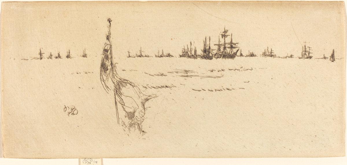 James McNeill Whistler:Dipping the Flag,16x12"(A3) Poster