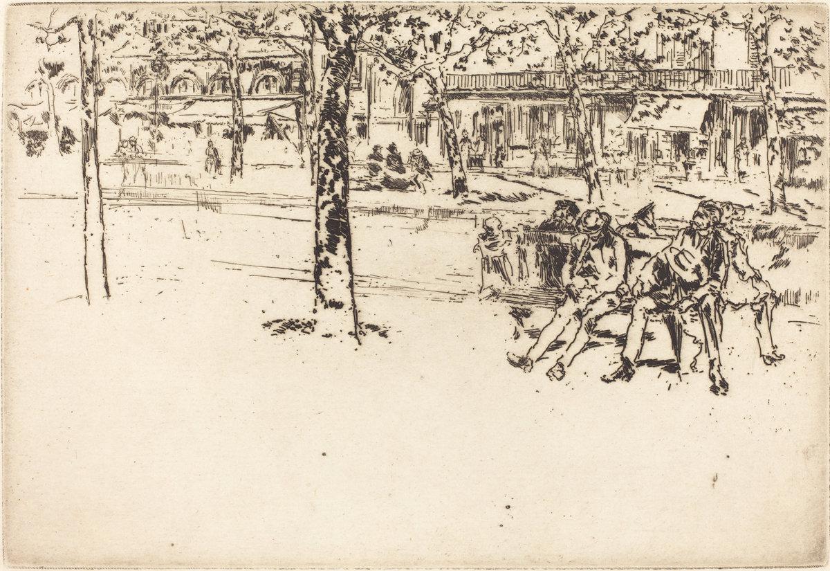 James McNeill Whistler:Le Boulevard Poissoniere,16x12"(A3) Poster