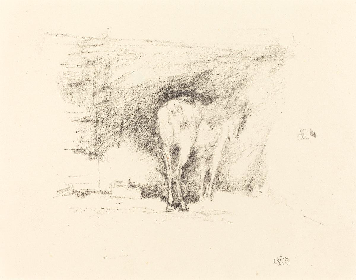 James McNeill Whistler:Study of a Horse,16x12"(A3) Poster