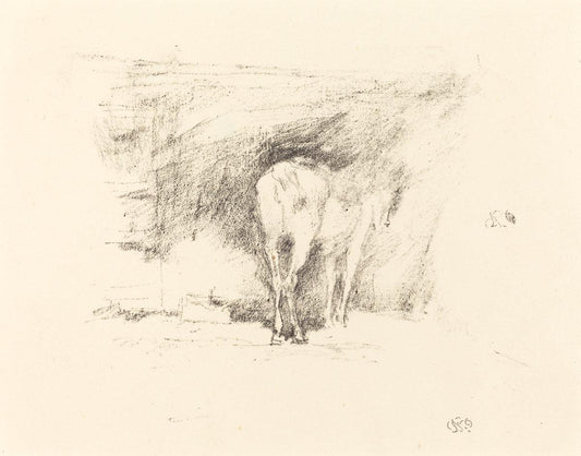 James McNeill Whistler:Study of a Horse,16x12"(A3) Poster