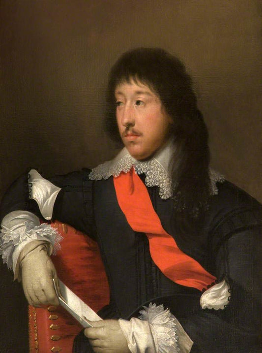 James Stanley, 7th Earl of Derby , vintage artwork by Cornelis Janssen van Ceulen the Elder, 12x8" (A4) Poster