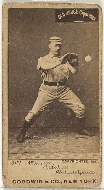 James Thomas "Deacon" McGuire Catcher Philadelphia from the-16x12"(A3) Poster