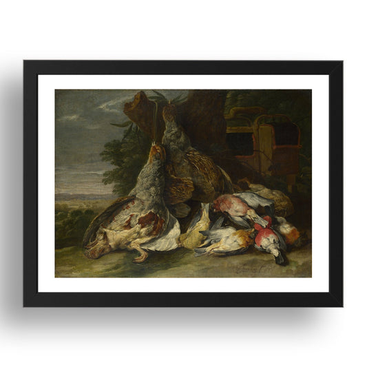Jan Fyt: Dead Birds in a Landscape, Poster in 17x13"(A3) Frame