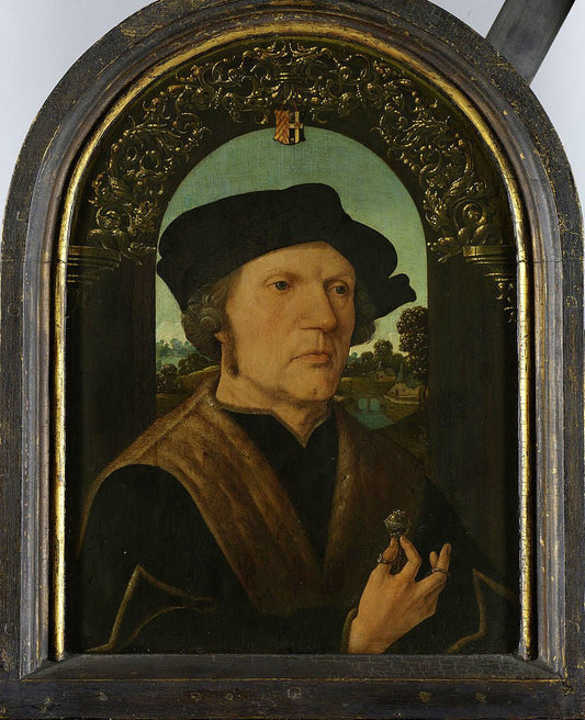 Jan Gerritsz. van Egmond, vintage artwork by Jacob Cornelisz. van Oostsanen, A3 (16x12") Poster Print