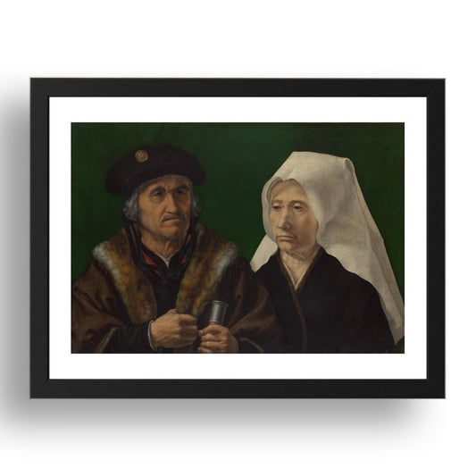 Jan Gossaert: An Elderly Couple, Poster in 17x13"(A3) Frame