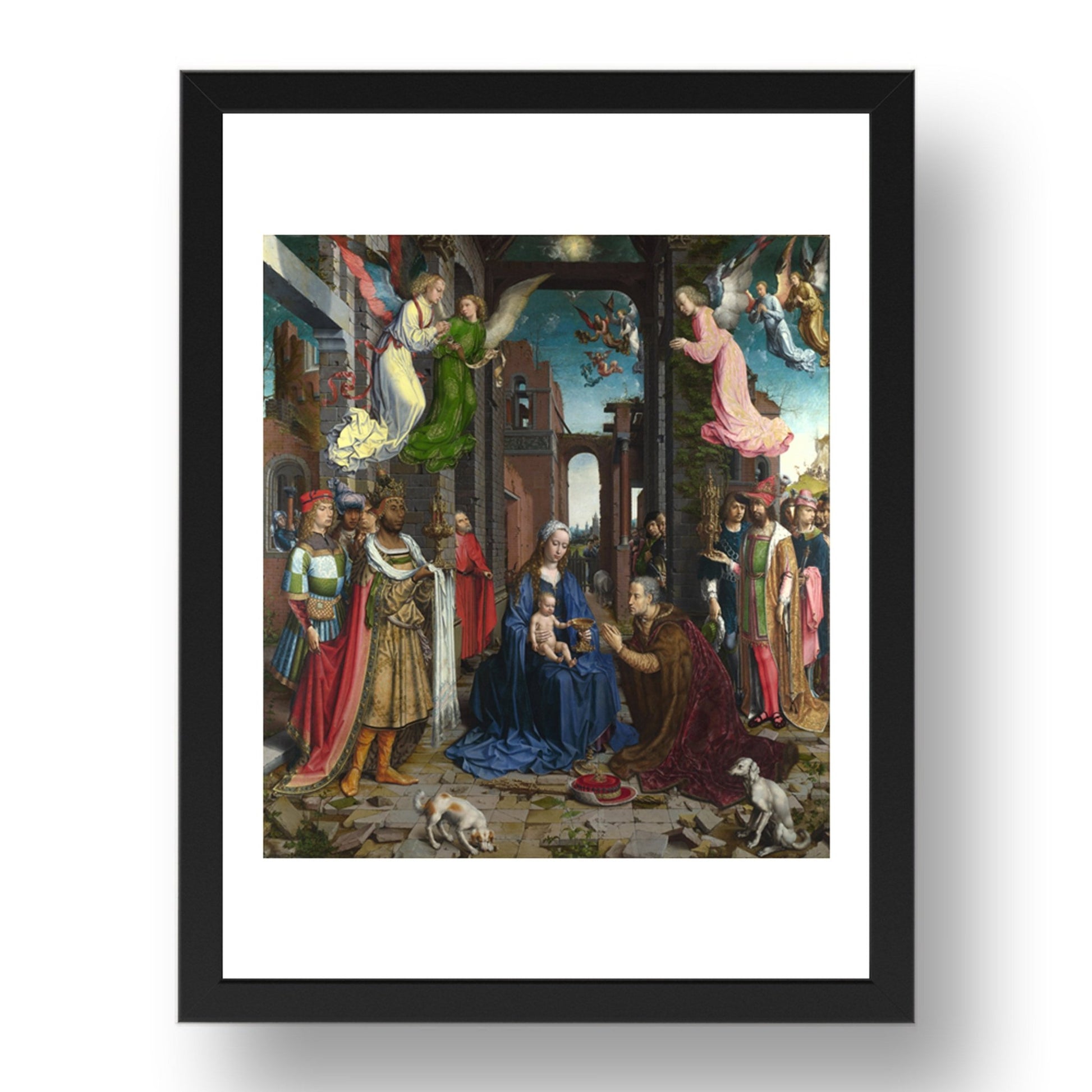 Jan Gossaert: The Adoration of the Kings, Poster in 17x13"(A3) Frame