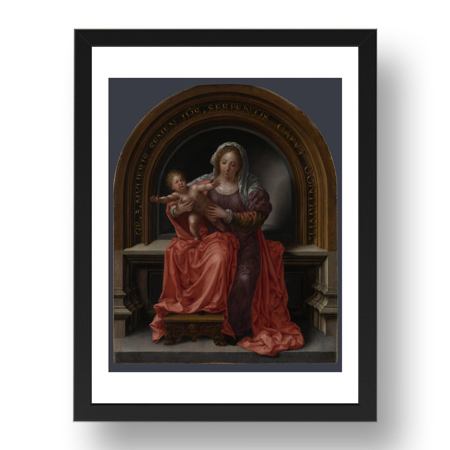 Jan Gossaert: The Virgin and Child, Poster in 17x13"(A3) Frame