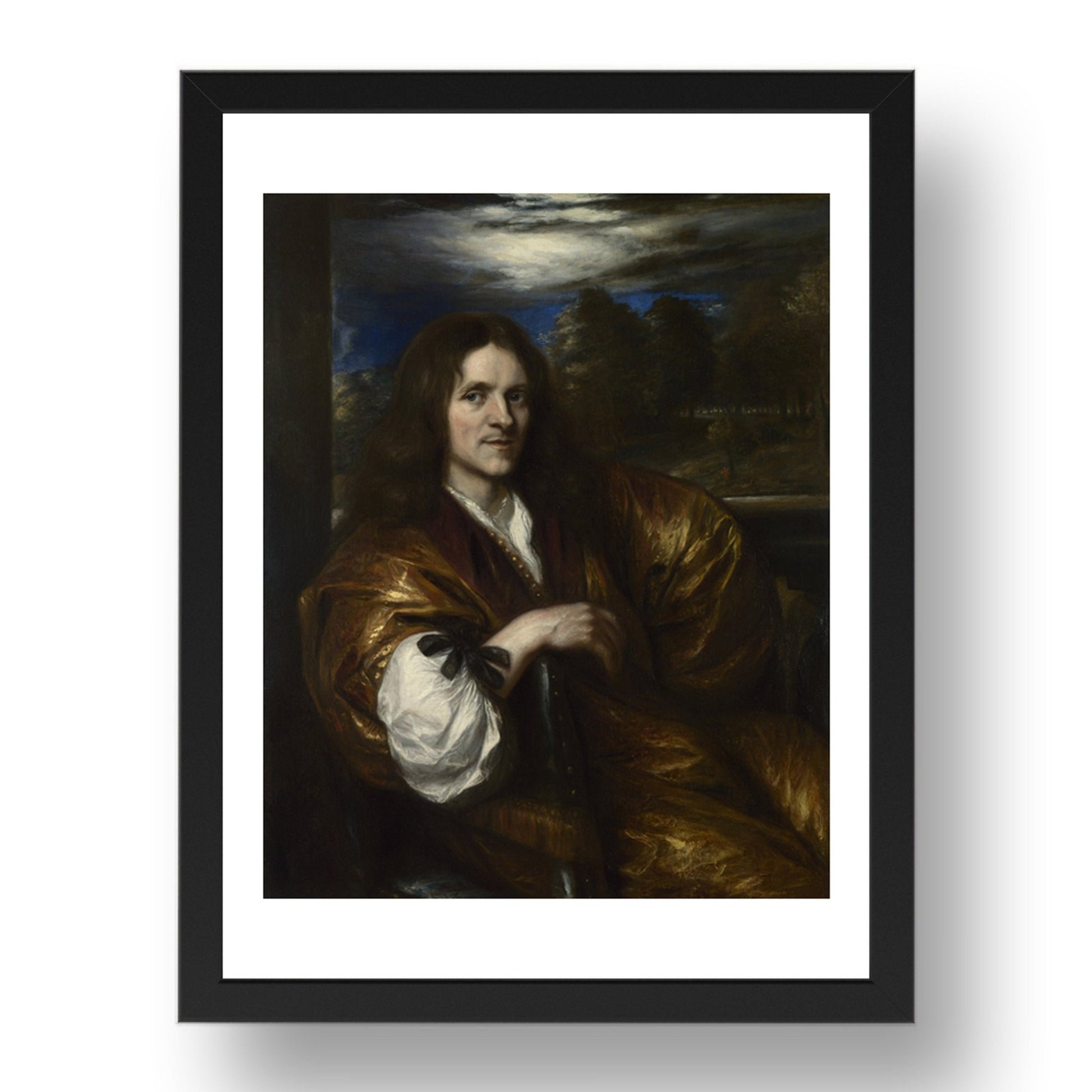 Jan Lievens: Self Portrait, Poster in 17x13"(A3) Frame