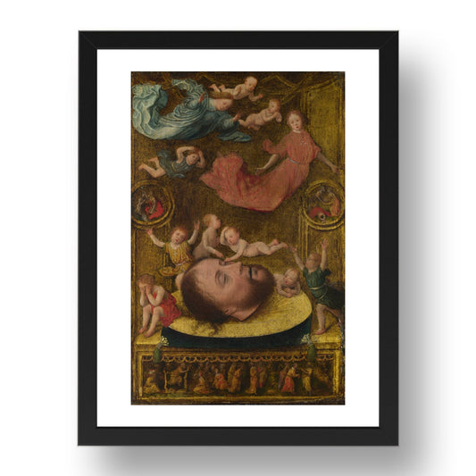 Jan Mostaert: The Head of Saint John the Baptist, Poster in 17x13"(A3) Frame