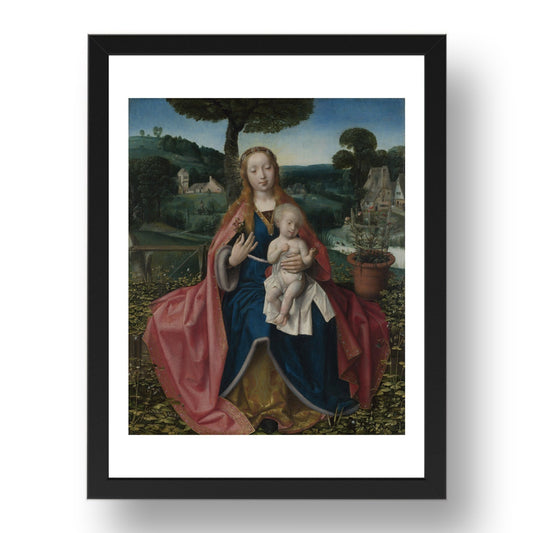 Jan Provoost: The Virgin and Child in a Landscape, Poster in 17x13"(A3) Frame