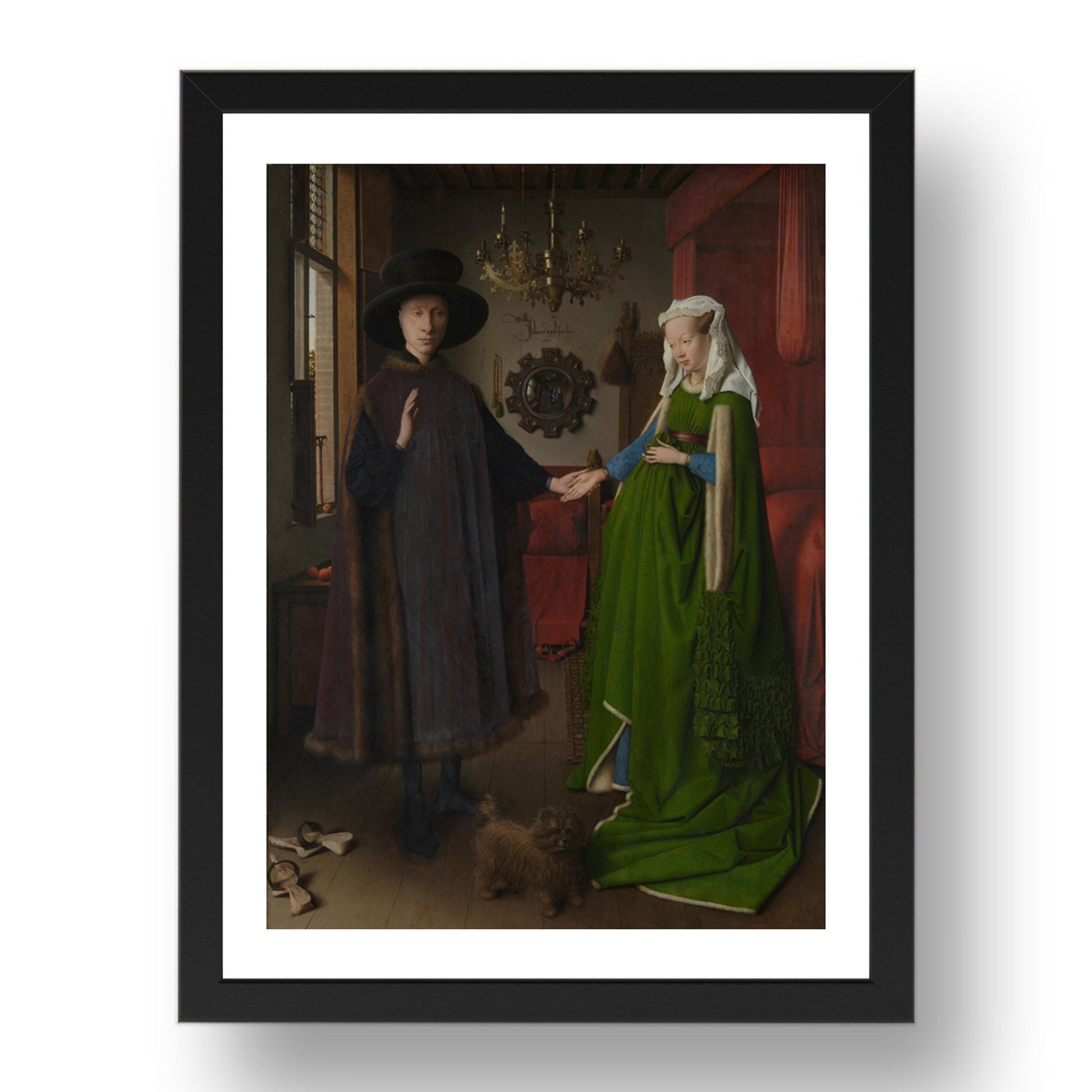 Jan van Eyck: The Arnolfini Portrait, Poster in 17x13"(A3) Frame