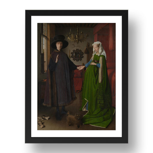 Jan van Eyck: The Arnolfini Portrait, Poster in 17x13"(A3) Frame