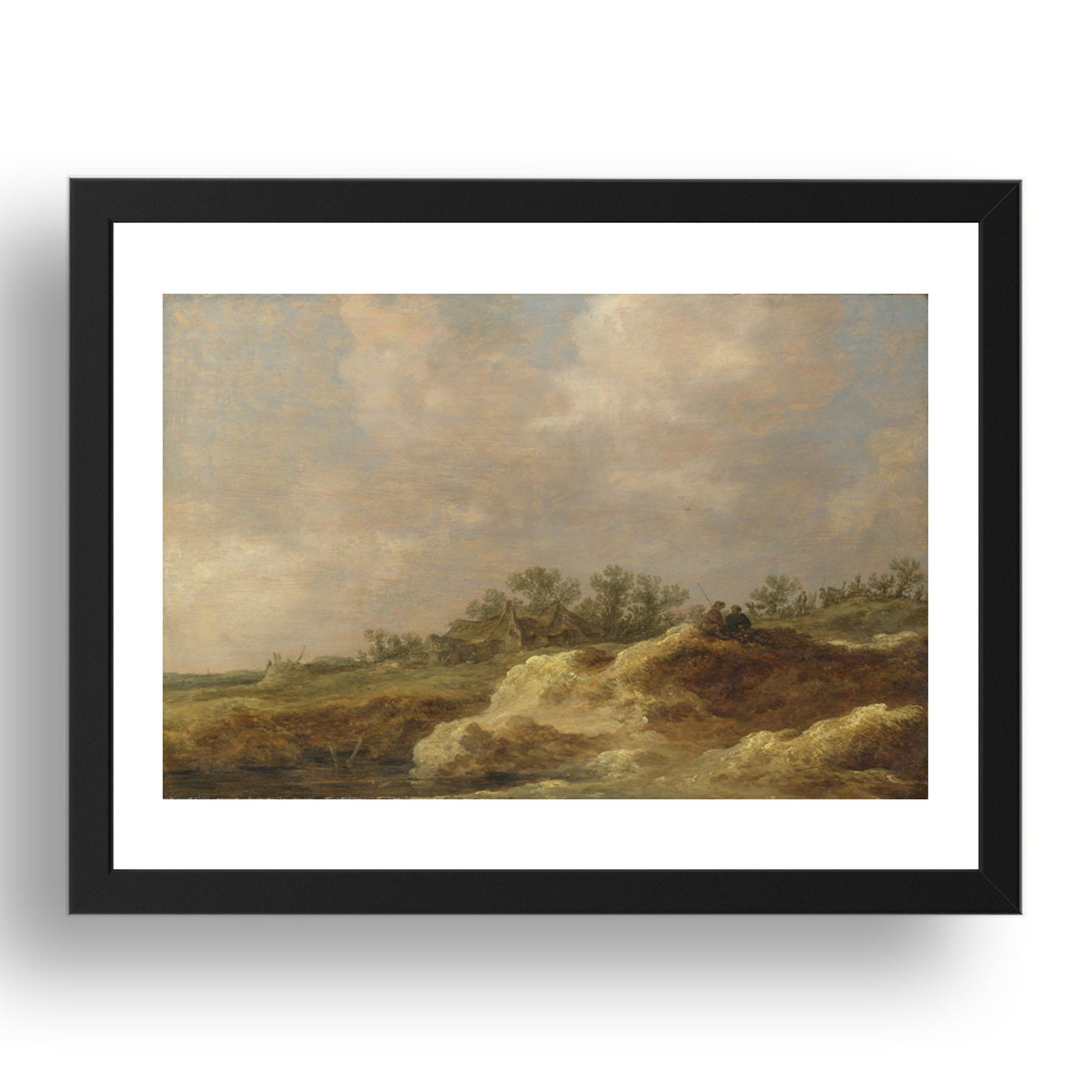 Jan van Goyen: A Cottage on a Heath, Poster in 17x13"(A3) Frame