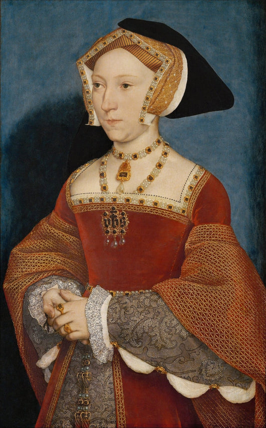 Jane Seymour, Queen of England, vintage artwork by Hans Holbein the Elder, A3 (16x12") Poster Print
