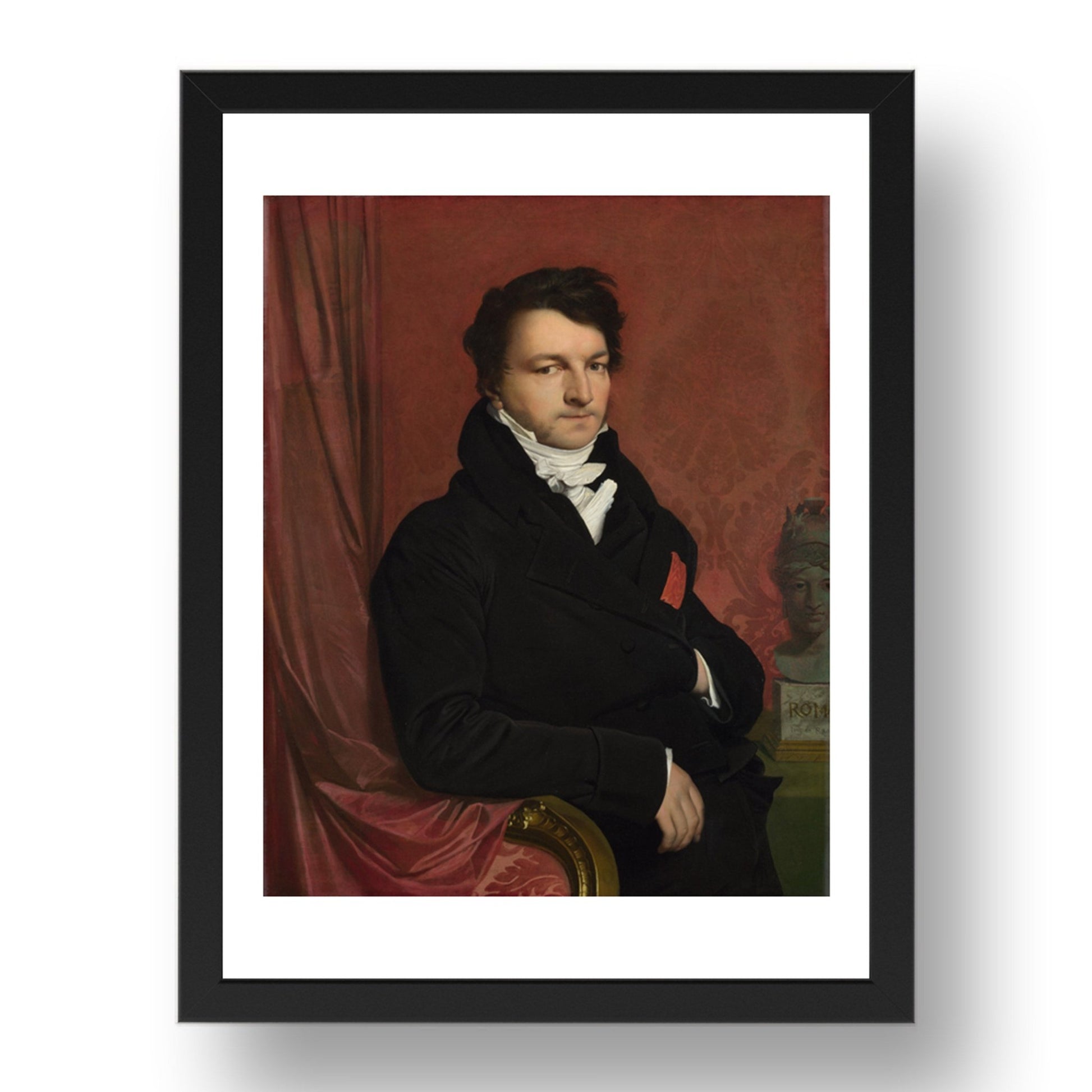 Jean Auguste Dominique Ingres: Monsieur de Norvins, Poster in 17x13"(A3) Frame