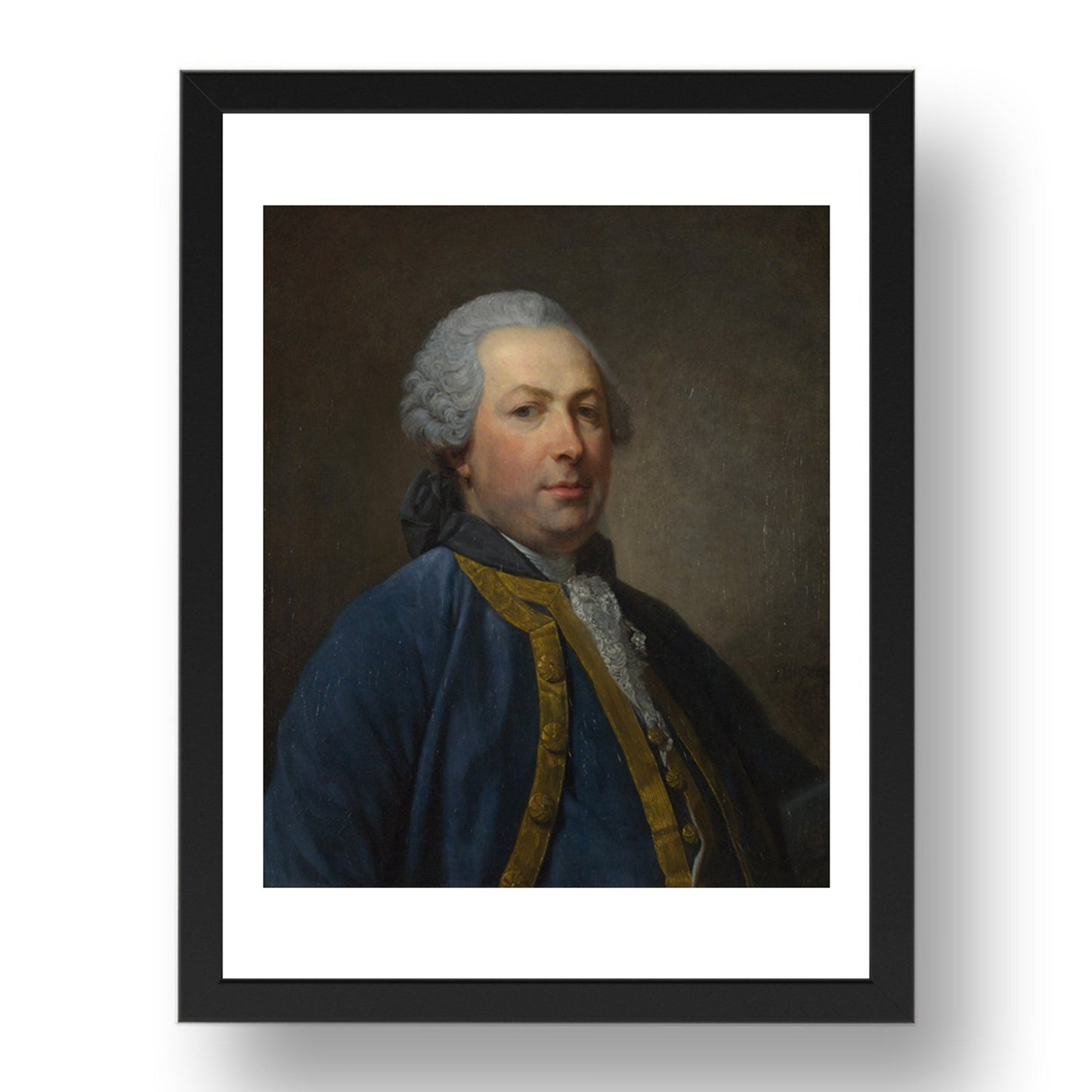 Jean Baptiste Greuze: Portrait of a Man, Poster in 17x13"(A3) Frame