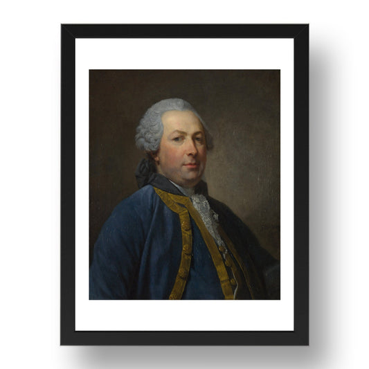 Jean Baptiste Greuze: Portrait of a Man, Poster in 17x13"(A3) Frame