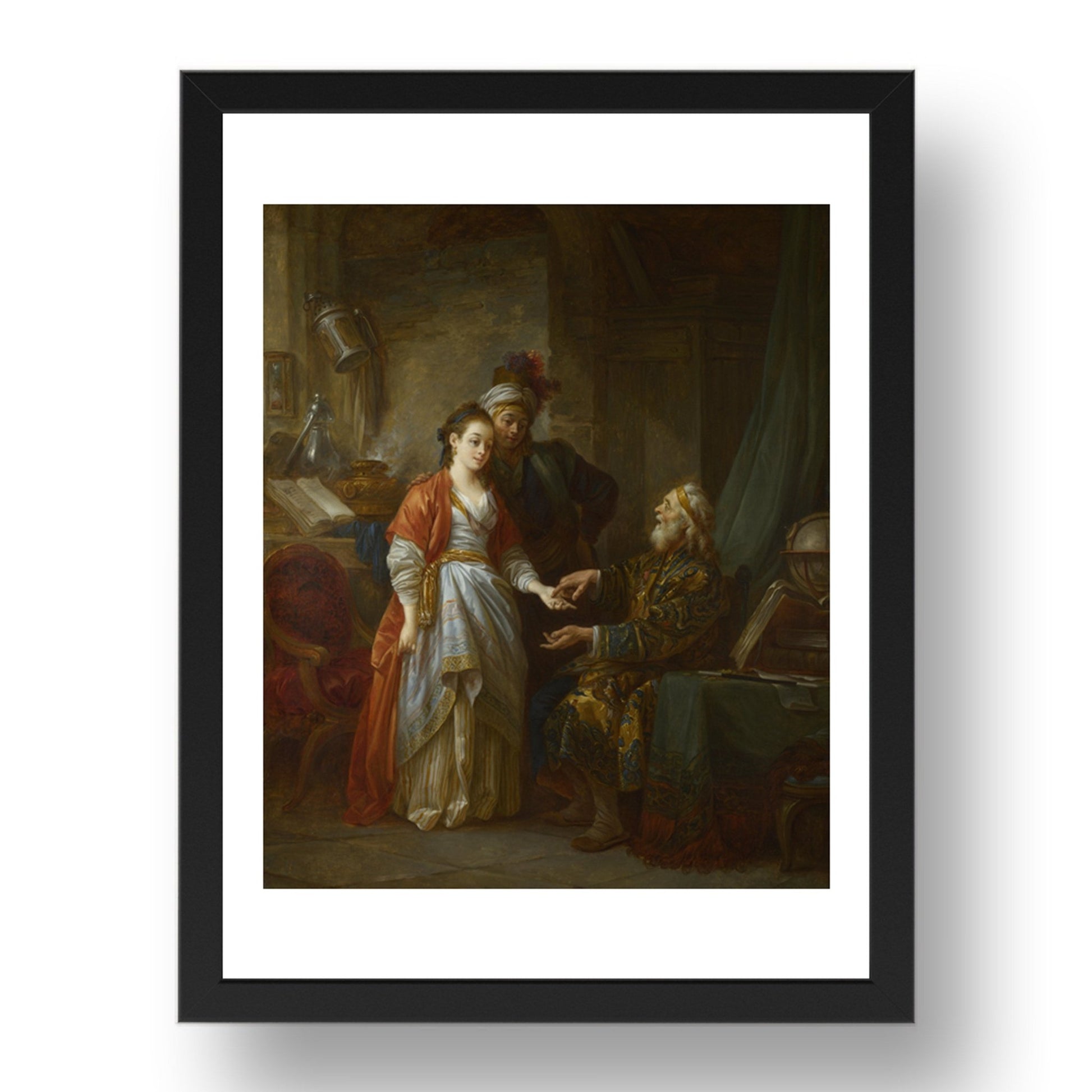 Jean Baptiste Le Prince: The Necromancer, Poster in 17x13"(A3) Frame