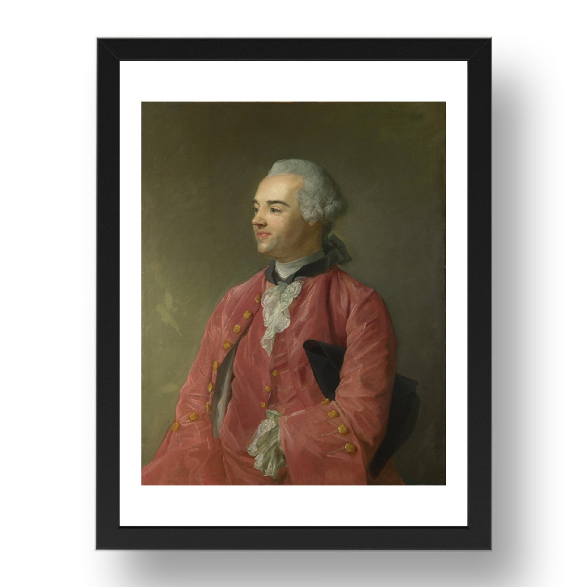 Jean Baptiste Perronneau: Jacques Cazotte, Poster in 17x13"(A3) Frame