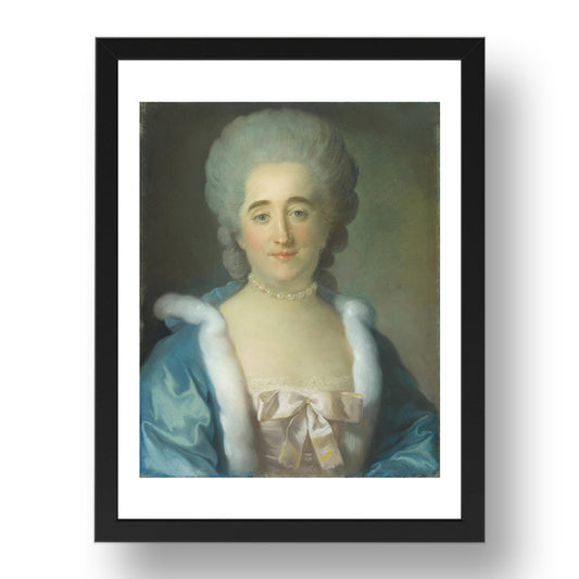 Jean Baptiste Perronneau: Portrait of a Woman, Poster in 17x13"(A3) Frame