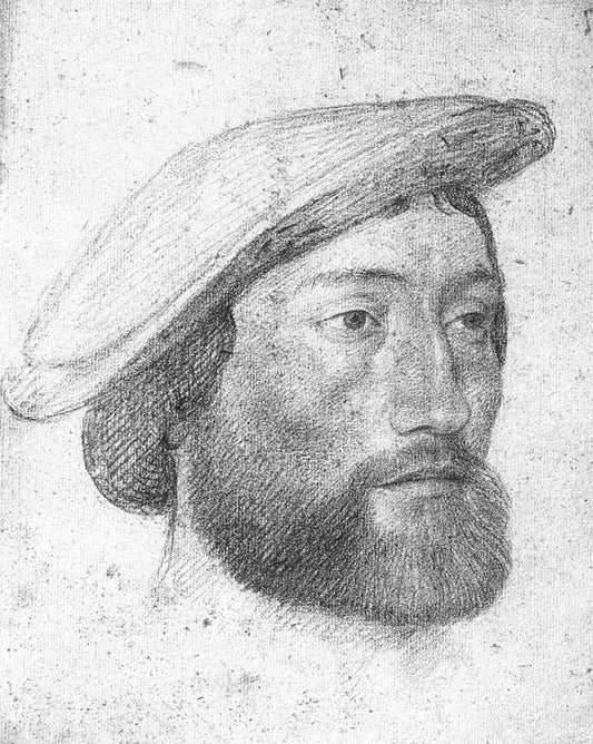 Jean de Dinteville, Seigneur de Polisy, vintage artwork by Jean Clouet, A3 (16x12") Poster Print