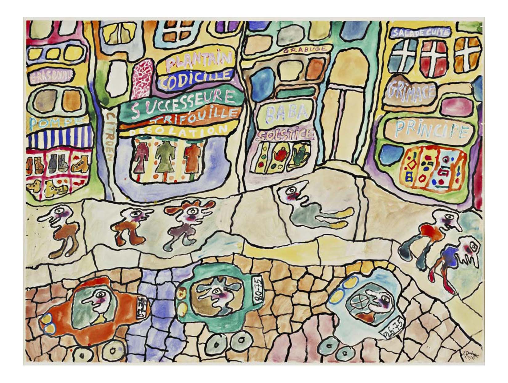 Jean Dubuffet - Baba Solstice, 16x12" (A3) Poster Print