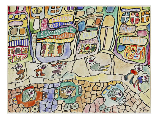 Jean Dubuffet - Baba Solstice, 16x12" (A3) Poster Print